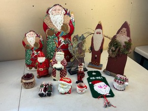 lot 205 image: Santa Figure Lot #3