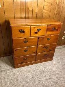 lot 9 image: Vintage Wood Dresser