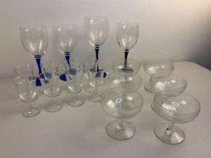 lot 275 image: Champagne Coupe & Glass Cordial Sets