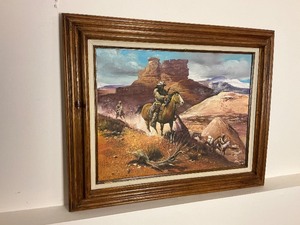 lot 61 image: Down from the High Country By Carlos M. Ortega Print