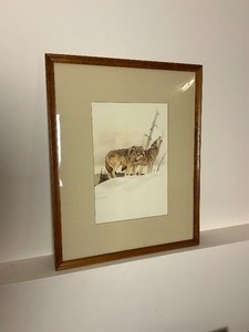 lot 56 image: Timber Wolves Print by Martin Glen Loates