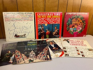 lot 222 image: Christmas Vinyl Record Album Lot