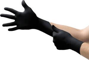 lot 65 image: 1 Case (1000 each) NEW Ansell MK-296 Microflex Midknight Powder-Free Nitrile Examination Gloves - Size XS