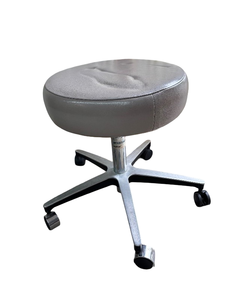 lot 11 image: McKesson Entrust Mobile Roller Height Adjustable&nbspSalon Tattoo Dental&nbspStool Chair - In Great Condition Seat Has Stacking Dent - Should Go Away