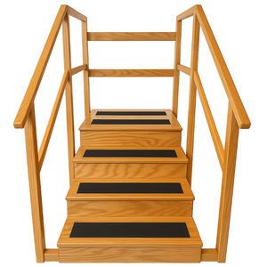 lot 22 image: Physical Therapy Rehab Stretch Training Stairs  Versatile, Sturdy Steps Ideal for Therapy, Staging, or Various Uses  Built to Last with Quality Construction