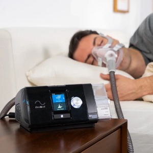 lot 1C image: MSRP $1800 ResMed AirSense 10 AutoSet With HumidAir CPAP Machine WCarry Bag, Reservoir, Data Card & Power Cord - Excellent Working Condition 