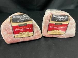 lot 12 image: Smithfield Hickory Smoked Boneless Ham - 2 Units Approx 4 LBs total
