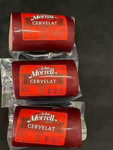 lot 44 image: 3 Pack of John Morrell Cervelat Summer Sausage 16oz Each