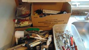 lot 18 image: 4 - Boxes of Kitchen Utensils and Cookie Cutters