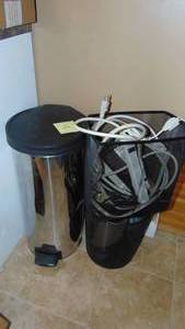 lot 26 image: Waste Cans and Electric Cords