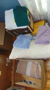 lot 45 image: 3 - Boxes of Towels and Pillows