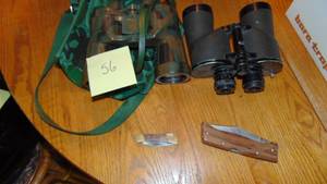 lot 56 image: 2 - Binoculars and 2 - Pocket Knifes