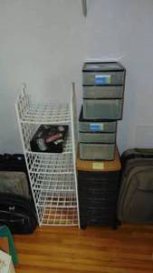 lot 75 image: Contents of Closet, Storage and Luggage
