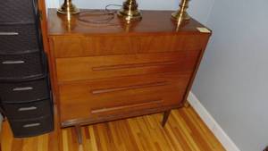 MCM Walnut Chest