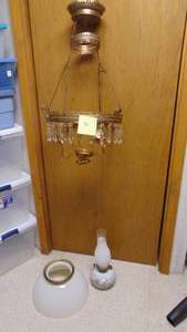 Turn of the Century Oil Hanging Lamp