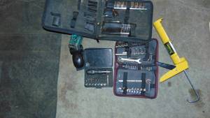 lot 126 image: Misc Sockets and a Caulking Gun