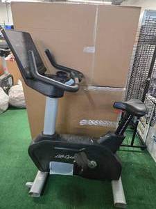 lot 34 image: LifeFitness Commercial battery-operated Upright bikes (Professionally Refurbished). Sold online for over $3500