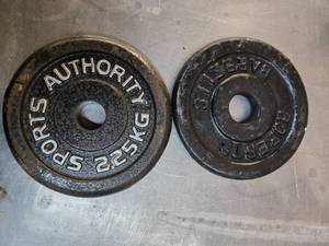 lot 74 image: A Pair of 2.5 LB One- inch weight Plates (Used)
