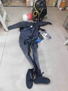 lot 2 image: Scuba Diving Starter Set , Large  DUI Dry Suit Complete Kit with Luxfer Tanks & Accessories