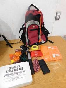 Swiss Backpack filled with Emergency Supplies