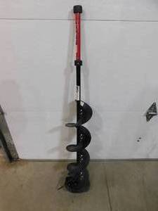 lot 90 image: 8 inch Strick Auger Bit with 12 in extention and blade cover