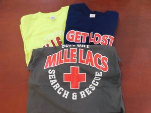lot 109 image: (3) New T-Shirts - Search & Rescue - Small