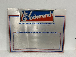 lot 1 image: Mr. Goodwrench Sign