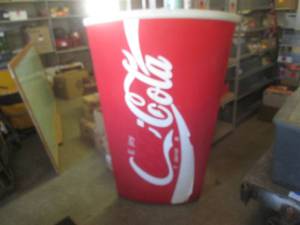 (BR1) Large Coca-Cola Cup Blow Mold...