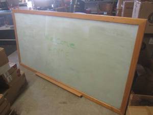 lot 65 image: (BR3) 8 ft x 4 ft Glass Dry Erase B...