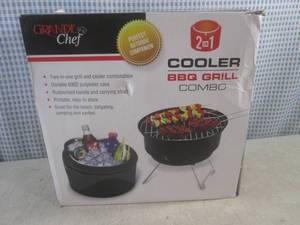lot 87 image: (A-3) 2 In 1 Cooler  BBQ Grill Com...