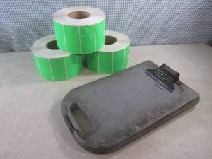 lot 91 image: (BSB) 3 Rolls of Green 2 x 4 Labe...