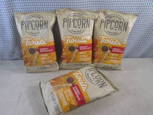lot 171 image: (B-3) 4 Bags of Pipcorn Honey Barbe...