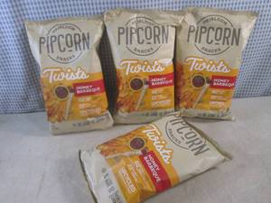 lot 173 image: (B-3) 4 Bags of Pipcorn Honey Barbe...