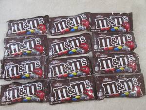 lot 189 image: (B-3) 12 Bags of Milk Chocolate M&M...