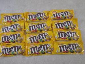 lot 195 image: (B-1) 12 Bags of Peanut M&Ms Past ...