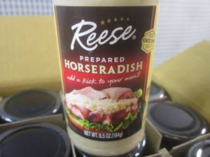 lot 206 image: (B-2) 12 Jars of Reese Prepared Hor...