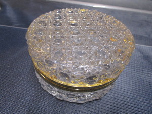lot 7 image: Antique Baccarat Jewelry Box
