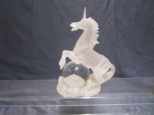 lot 83 image: Frosted Acrylic Unicorn