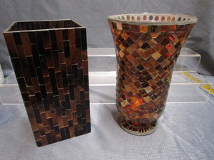 lot 93 image: Tiled vases