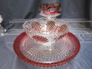 lot 140 image: Cake Stand, Compote, Bowl