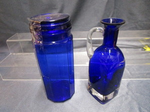 lot 154 image: Cobalt Ewer, Paneled Jar