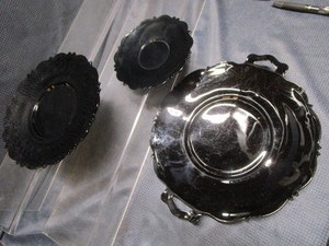 lot 198 image: Black Amethyst Plates, Tray