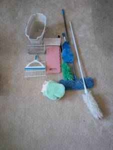 lot 472 image: Kitchen closet  - Assorted Cleaning Tools and Supplies Set