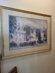 lot 490 image: Framed Limited Edition Print of Victorian Houses by Loren Pinneau