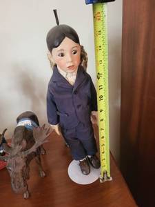 lot 508 image: Pair of Collectible Dolls with Display Stands - Little Rascals