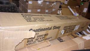 lot 1 image: continental sleep shoho bed 60 inch...
