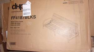 lot 38 image: metal futon frame...