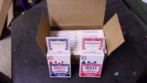 lot 53 image: case of 12 packs of hoyle officcial...
