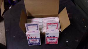 lot 54 image: case of 12 packs of hoyle officcial...