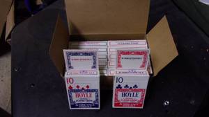lot 55 image: case of 12 packs of hoyle officcial...
